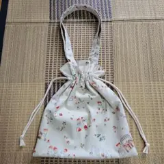 ハンドメイド　巾着トートバック　トコロコムギ