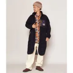 【美品】✨チャイハネ✨grn×Amina 杢ボアMEN'Sコート　Ｆ