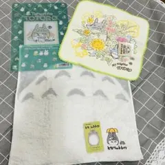 となりのトトロ　ハンドタオル　トトロのおなか　ふわふわ　ミニタオル　下敷き