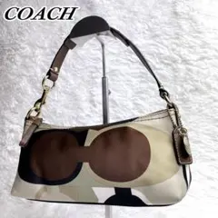 極希少✨COACH アクセサリーポーチ シグネチャー バイカラー シルク レザー