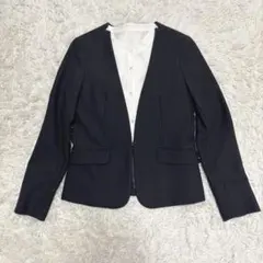 グリーンレーベルリラクシング ノーカラージャケット　ネイビー　紺　36 S相当