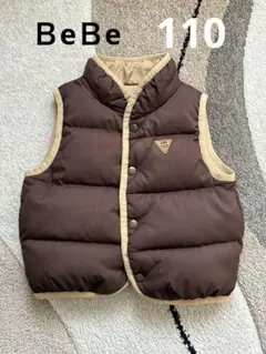bebe リバーシブル　ダウンベスト　110
