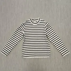 GU ボーダー 長袖カットソー 130cm