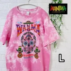 himawari＊° 様 WANIMA 逆タイダイ リメイクTシャツ ピンク L