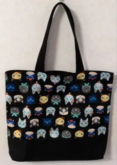 トートバック（ハンドメイド）ねこ柄※肩がけタイプ