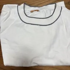 RHYME ホワイト 長袖ニット Lサイズ オリヒカ