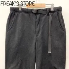 【FREAK'S STORE】ウェービングベルトニットフリースパンツ　M