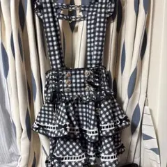 ♥様専用 LIZLISA はしごリボンギンガムティアー ドスカパン