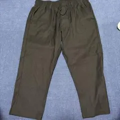 ダークグリーン イージーパンツ XL