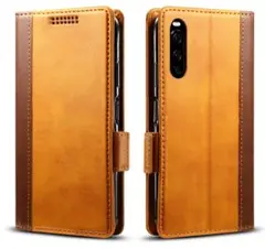Xperia 10 V SO-52D SOG11 A302SO レザーケース 茶