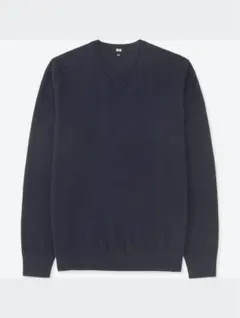 UNIQLO cashmere カシミヤVネックセーター（長袖）
