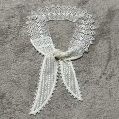 つけ襟　レース（オフホワイト）