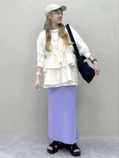 【新品！】LEPSIM レプシィム ゆきは ギャザー2WAYベスト アイボリー