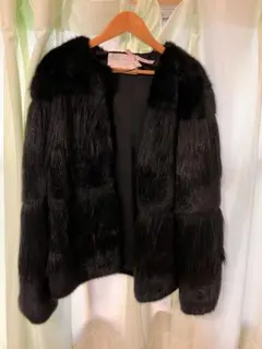 美品zara woman フェイクファーコート