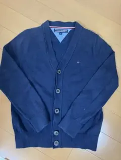 TOMMY HILFIGER ボタン付きカーディガン 110 ネイビー