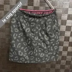le coq sportif レディース ゴルフ スカート レオパード