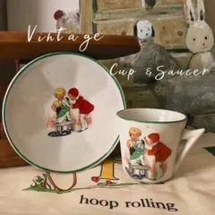 【ちょっと訳あり】France　vintage カップ&ソーサー