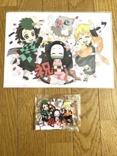 鬼滅の刃　竈門禰豆子　誕生祭アクリルスタンド、クリアファイル