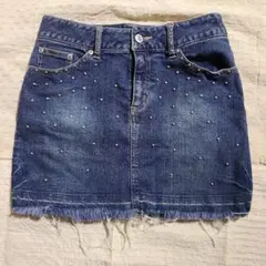 【お値下】ダメージデニム ミニスカート