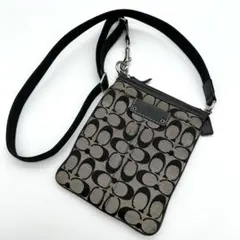 COACH コーチ ショルダーバッグ ミニ シグネチャー 黒 ブラック