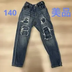 【BREEZE】kids 美品　20周年復刻シリーズ　ダメージ　ジーンズ　デニム