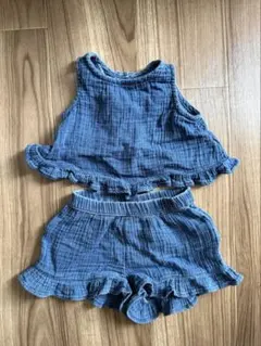 baby GAP デニム風キャミソール　セットアップ