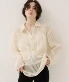 CLANE/クラネ メッシュポケットオーバーシャツのサムネイル