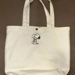 スヌーピー刺繍トートバッグ