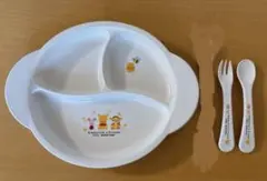 プーさん　BabyPooh ベビープー　離乳食　プレート　フォーク　スプーンのサムネイル