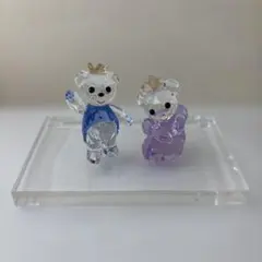 【訳あり】スワロフスキーSWAROVSKI クリスベアオブジェ 置物のサムネイル