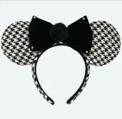 ディズニー カチューシャ ミニー 千鳥柄