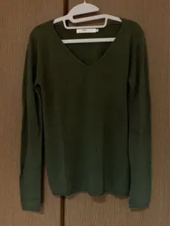 AZUL by moussy  ニット　XS カーキ