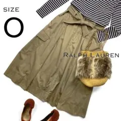 専用Ralph Laurenラルフローレン コットン混カーゴフレアロングスカート
