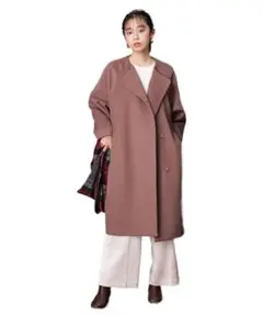 ナノユニバース　ノーカラードルマンスリーブコート 38サイズ