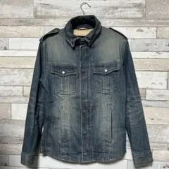 バーバリーブラックレーベルダメージ色落ち　デニムジャケット