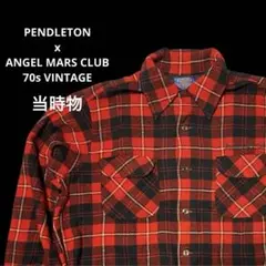 70s VINTAGE PENDLETON x ANGEL MARS CLUB