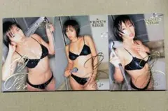 井上和香 2004 BOMB HYPER 金箔サインカード3枚セット