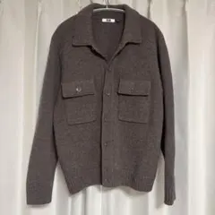 Uniqlo U ユニクロユー プレミアムラムローゲージカーディガン ブラウン