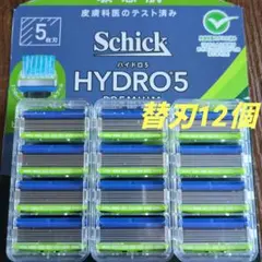 シック ハイドロ5 プレミアム 替刃 12個 Schick ひげそり 敏感肌のサムネイル