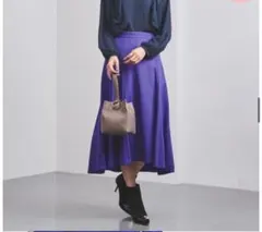 ユナイテッドアローズ フラノ イレギュラー ヘム フレアスカート