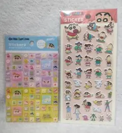 クレヨンしんちゃん タイルシール ぷっくりシール 《2点セット》