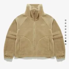 ノースフェイス ベージュ フリースジャケット ボア　クロップド　丈