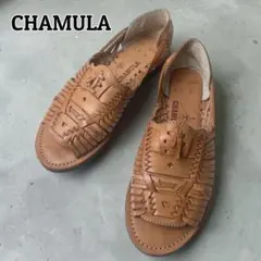 CHAMULA チャムラ レザー オープントゥ サンダル メキシカン ワラチのサムネイル