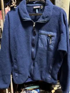 90s USA製 patagonia パタゴニア フリースジャケット M ブルー