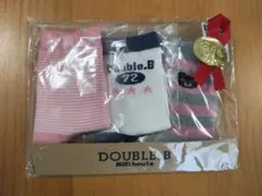 DOUBLE.B ベビー靴下セット 13-15cm 3足 ミキハウス