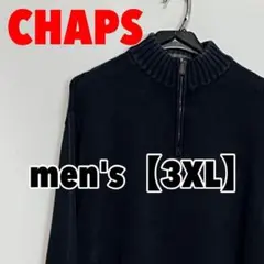 A11 【CHAPS】ハーフジッププルオーバー【3XL】