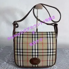 希少】BURBERRY バーバリー ショルダーバッグノバチェック 型押し