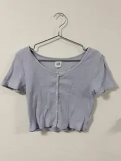 GAP 薄紫 クロップドTシャツ XS