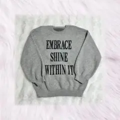 グレー ニットスウェット