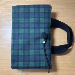 レビューブック用カバー グリーンチェック